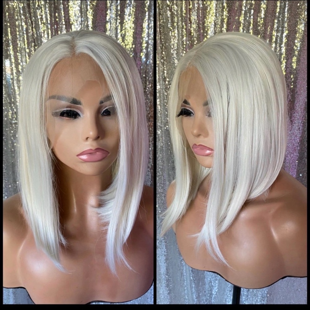 Human Hair Blended Lace Front Wig